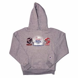 Vintage Champion Chick Fil A Peach Bowl Hoodie L